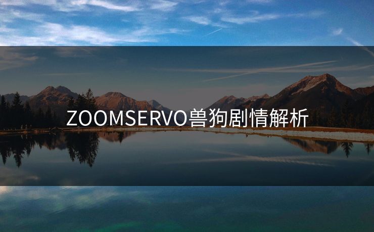 ZOOMSERVO兽狗剧情解析 ZOOMSERVO兽狗剧情解析