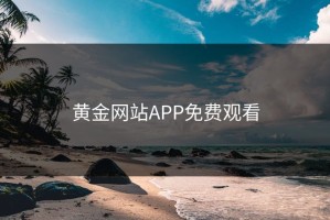 黄金网站APP免费观看